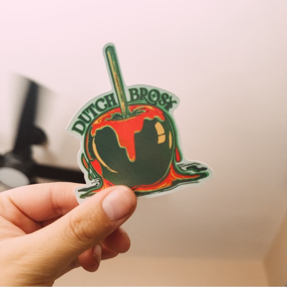 ( 1 ) ONE DUTCH BRO’S CARAMEL APPLE STICKER SEPT. 2024 - Picture 1 of 1